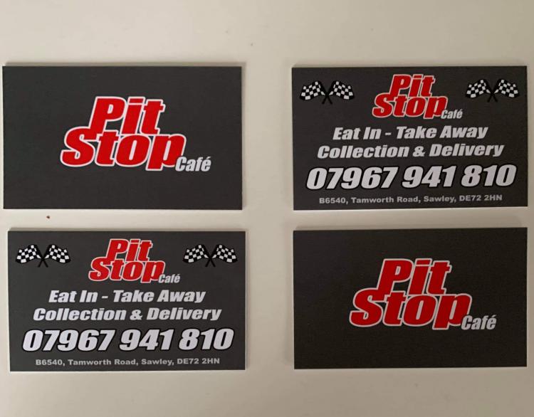 Pit Stop Cafe - 450gsm Business Cards