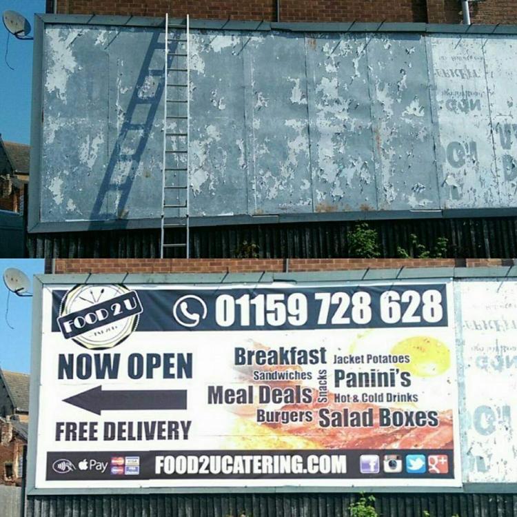 Food 2 U Billboard Banner Food 2 U Billboard Banner