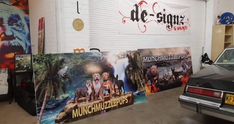 MunchMuzzlePups 8x4 Composite Signs