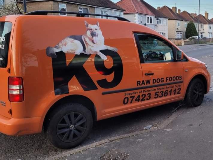 K9 Raw Dog Foods Caddy Van