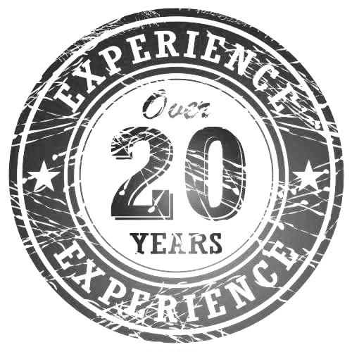 Over 20 Years Experience Black